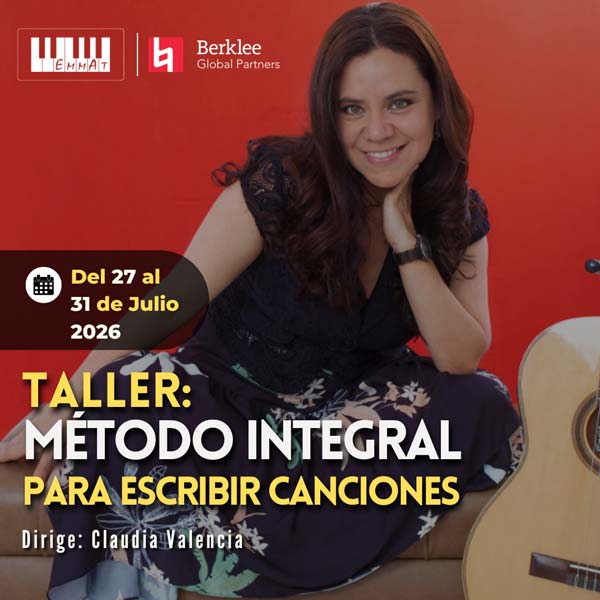Taller método integral para escribir canciones EMMAT con Claudia Valencia composición musical